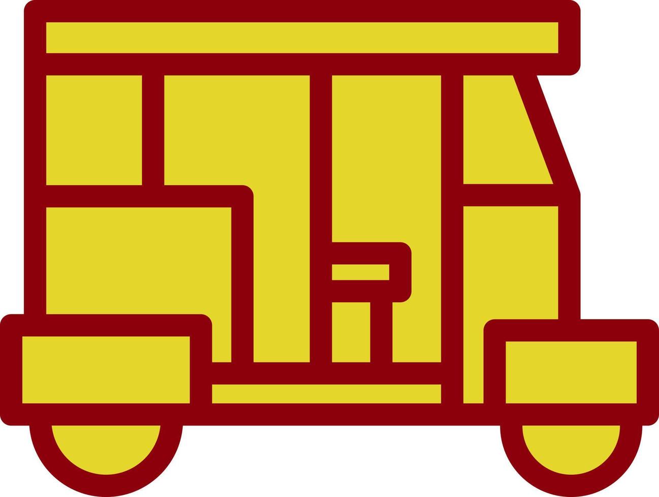 Rickshaw Vector Icon Design