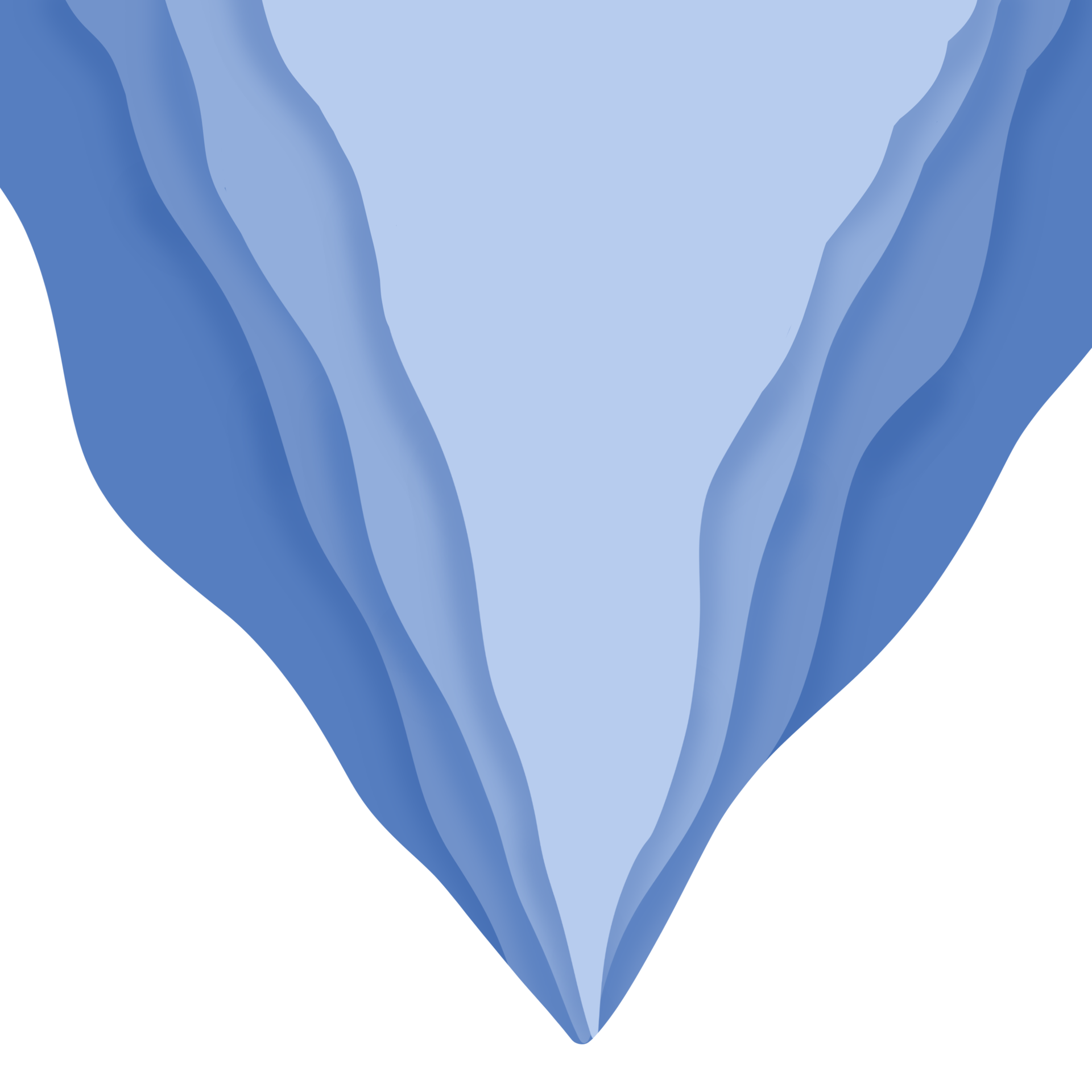 Abstract paper cut blue 16596873 PNG