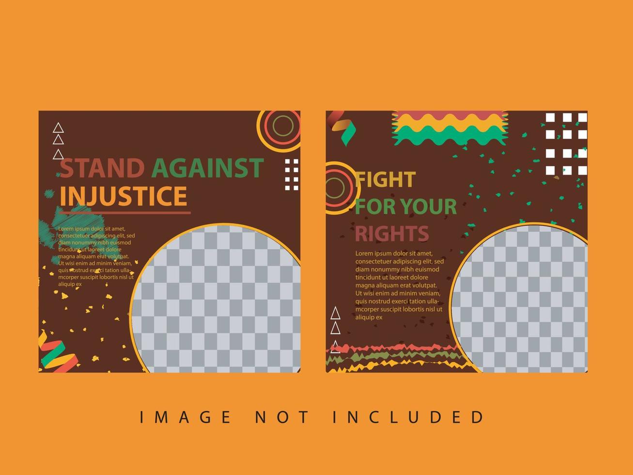 vector banner or flyer template with abstract colorful design to commemorate and celebrate black history month in america and africa