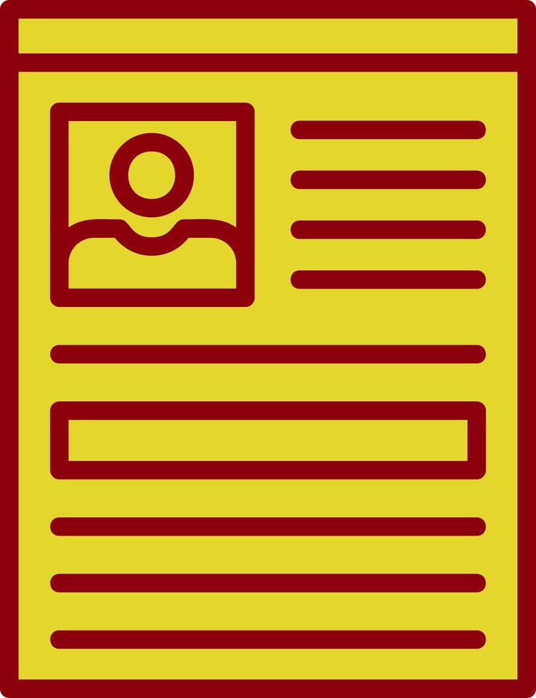 Curriculum Vector Icon Design