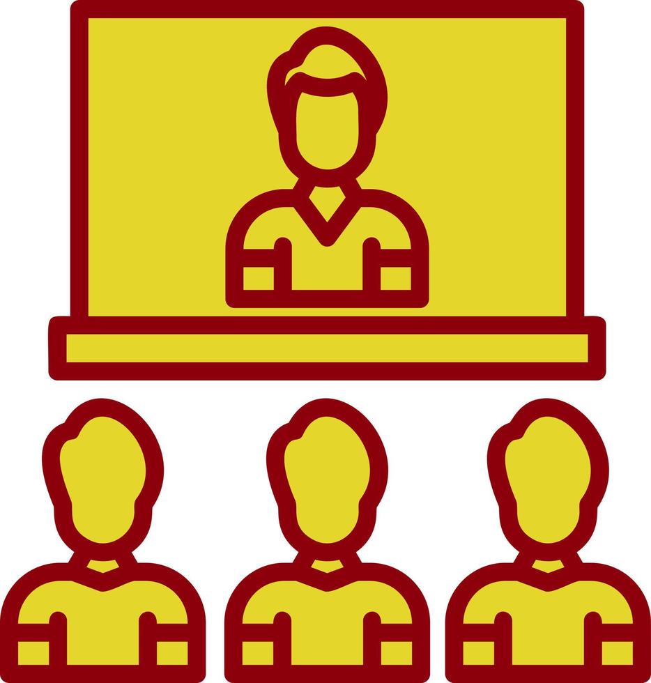 Video Conference Vector Icon Design