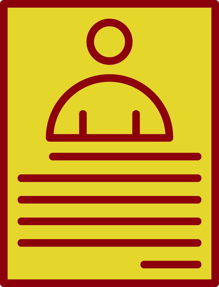 Resume Vector Icon Design