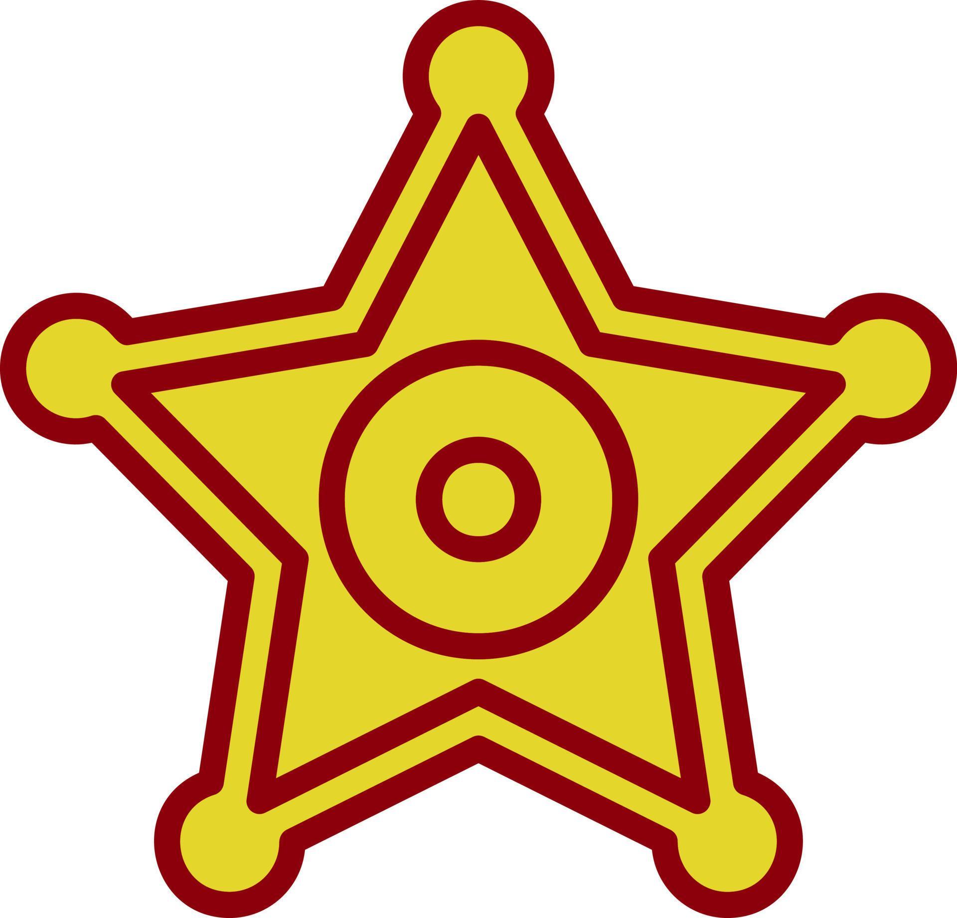 Sheriff Badge Vector Icon Design 16596990 Vector Art at Vecteezy