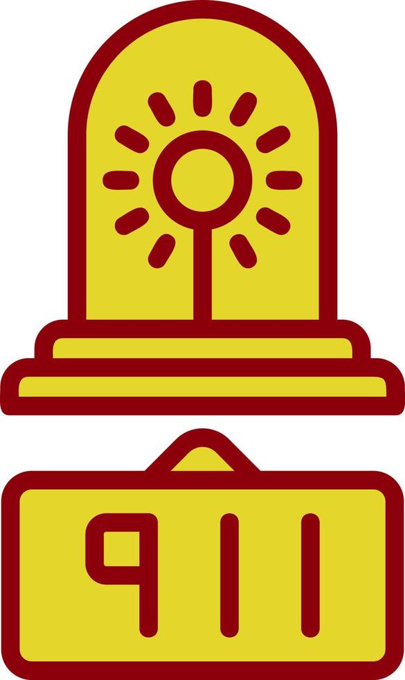 911 Call Vector Icon Design