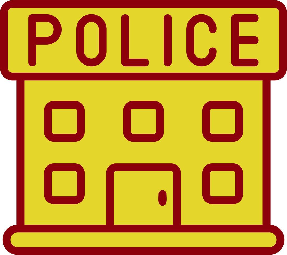 Police Station Vector Icon Design