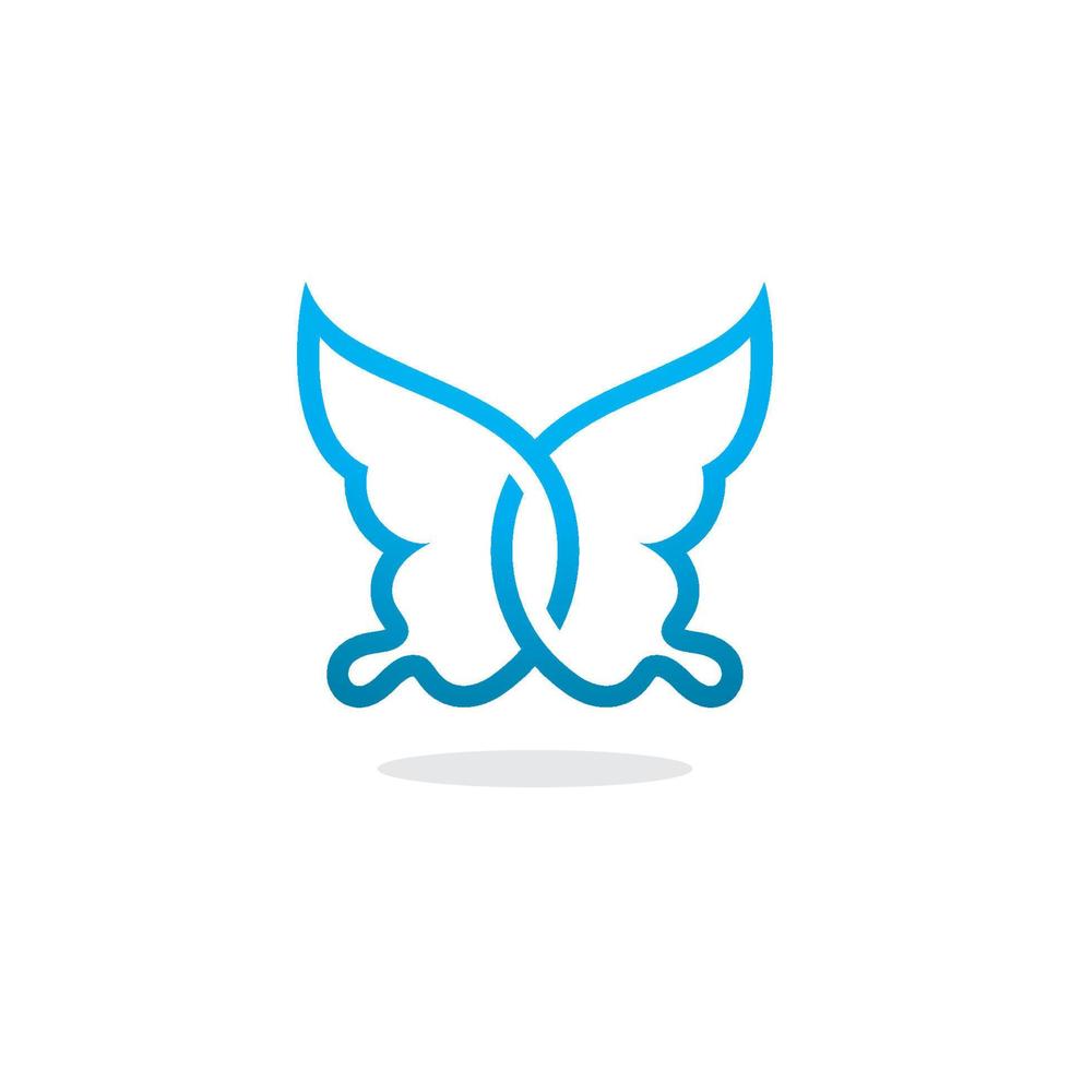 Butterfly logo design template vector illustration