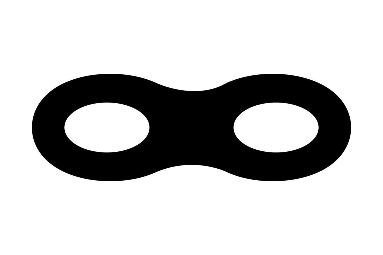 Superhero mask with eye carnival or villain icon vector for graphic design, logo, website, social media, mobile app, UI illustration