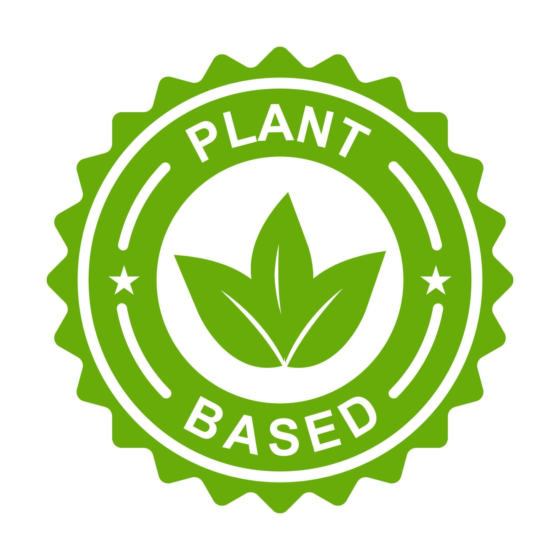 Plant Based Icon Vector Healthy Food Symbol Vegan Badge Vegetarian plant-based-icon-vector-healthy-food-symbol-vegan-badge-vegetarian