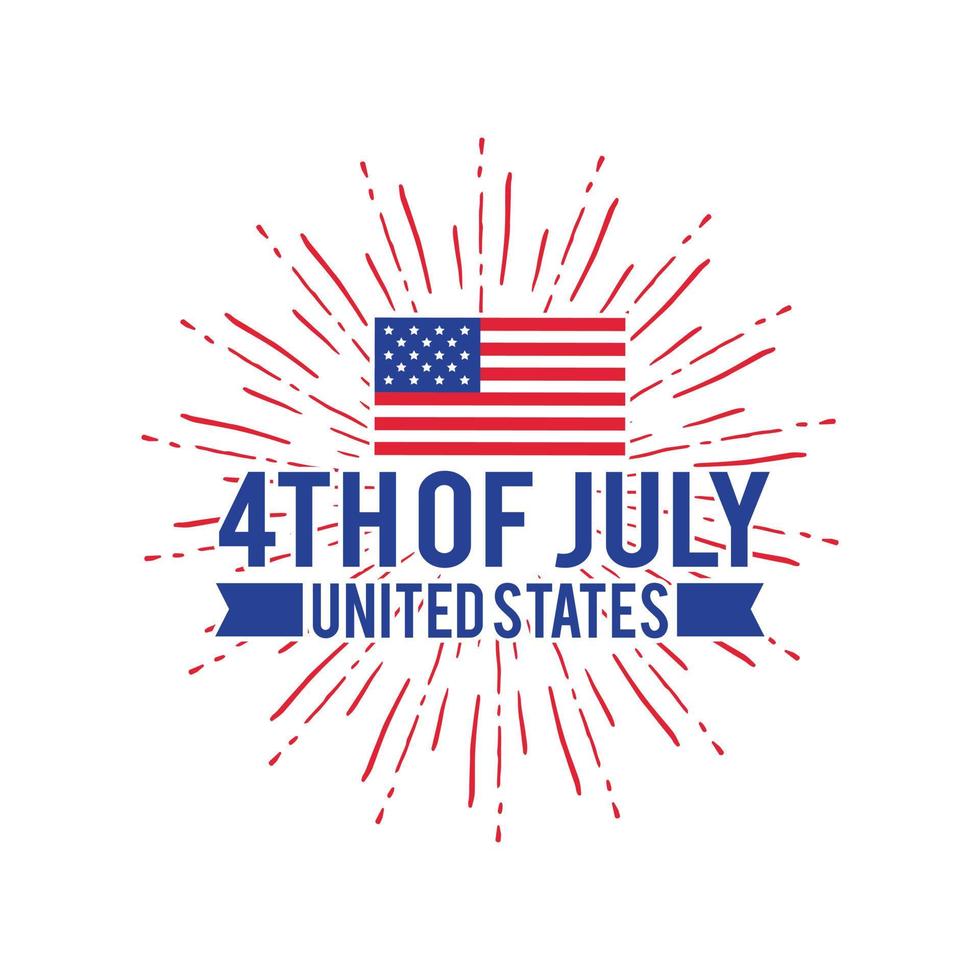 4th of July independence day t shirt design vector