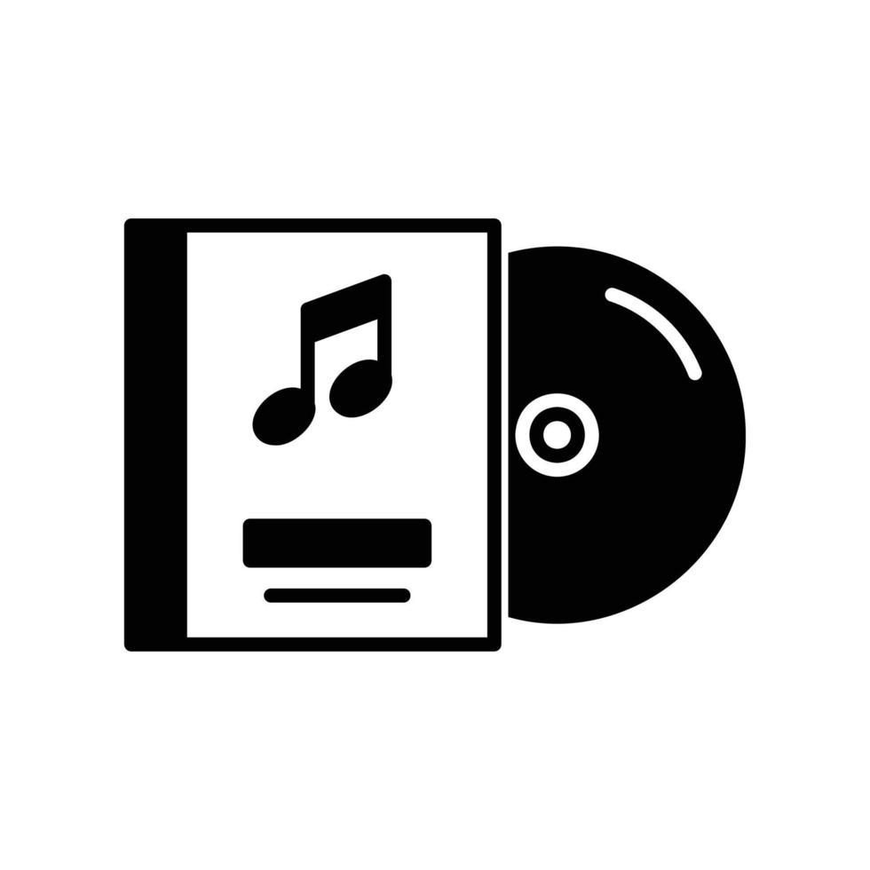 The DVD icon contains recorded music and multimedia vector