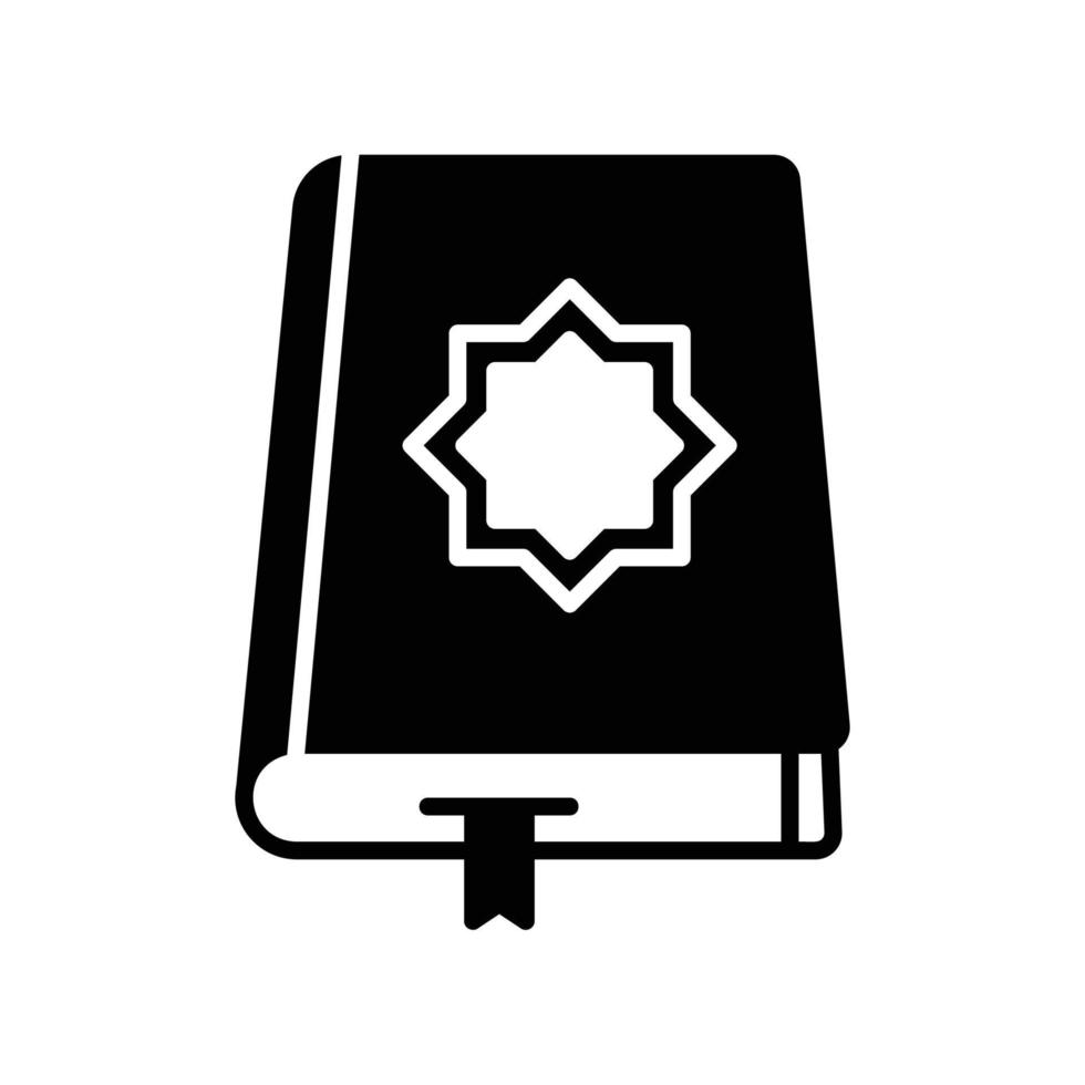 The icon of the holy book of the Koran as a guide for Muslim life vector