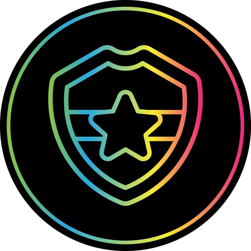 Police Badge Vector Icon Design