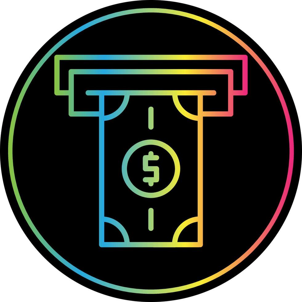 Money Withdrawal Vector Icon Design