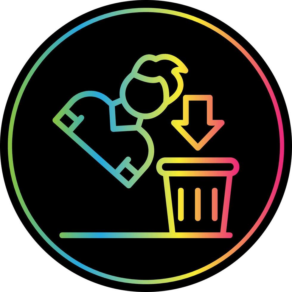 Thrown Away Vector Icon Design
