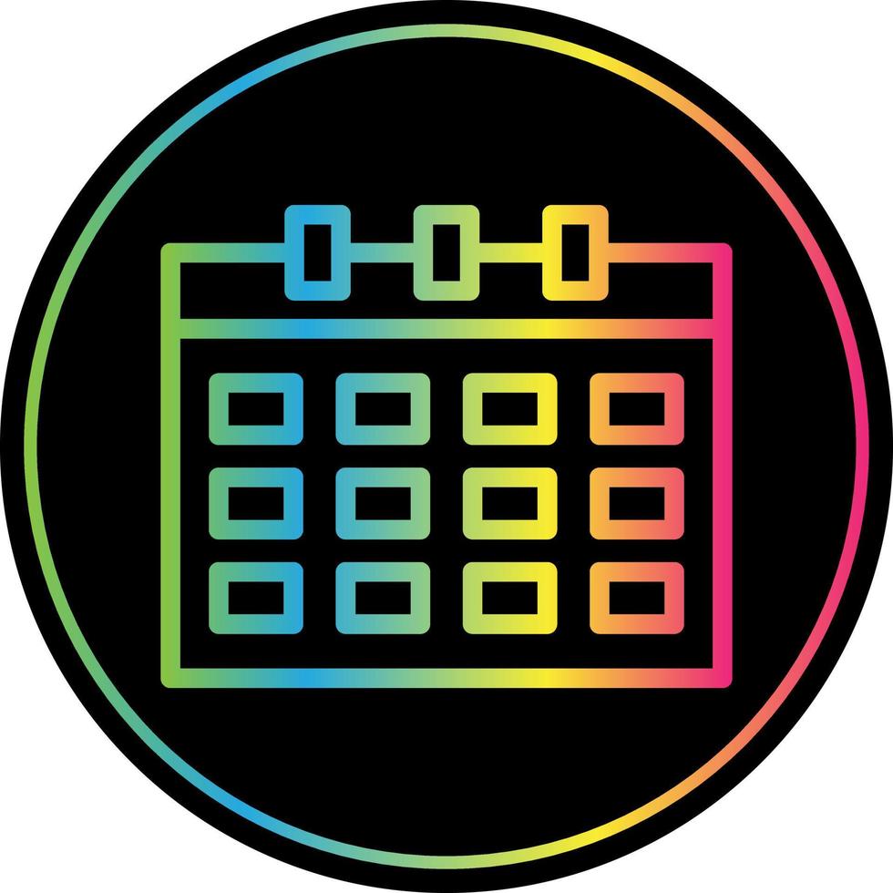 diseño de icono de vector de horario