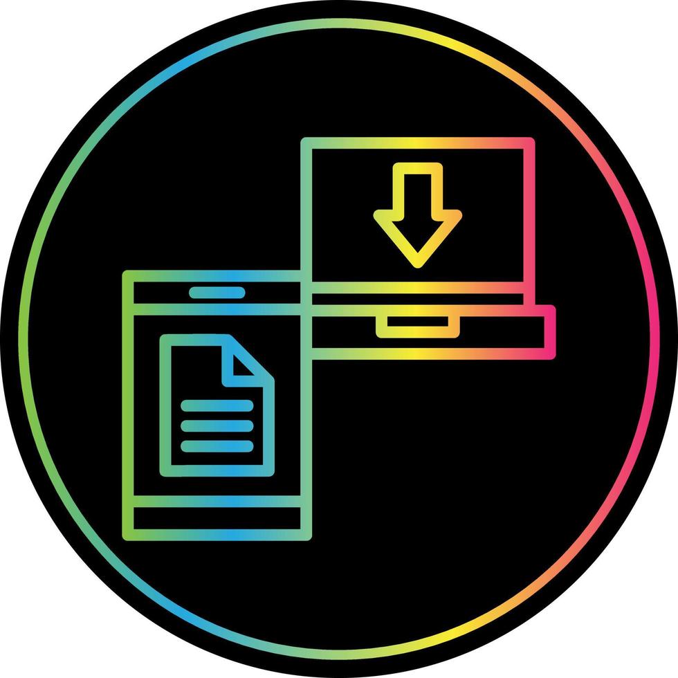 File Transfer Vector Icon Design