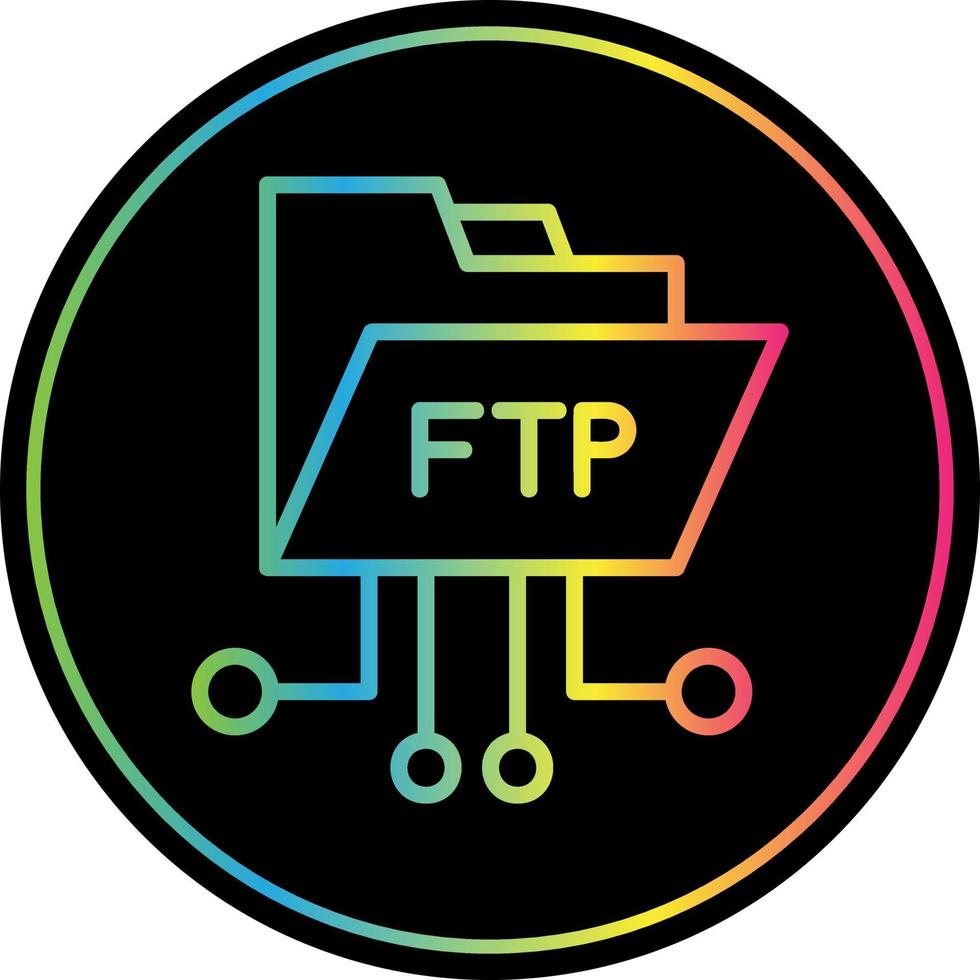 diseño de icono de vector ftp