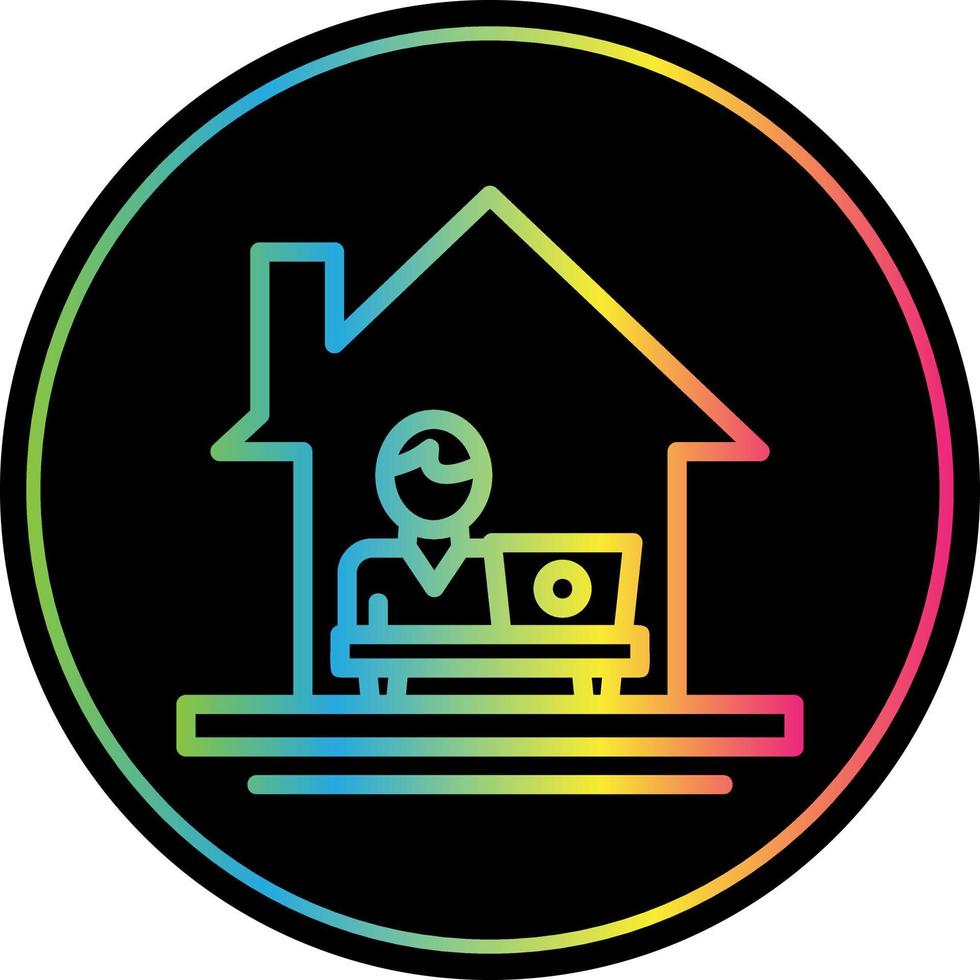 Work From Home Vector Icon Design
