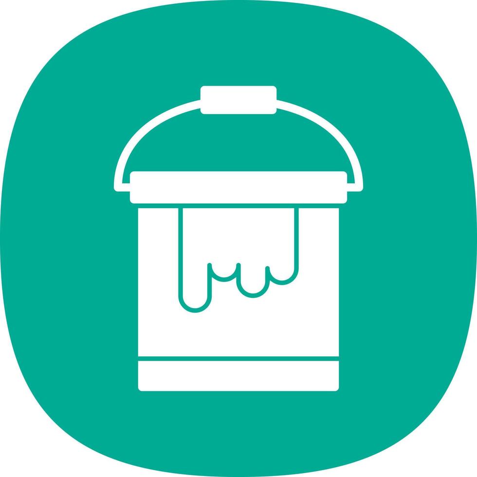 Paint Bucket Vector Icon Design