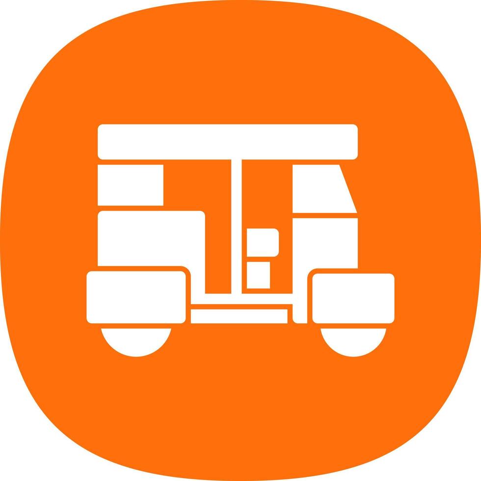 Rickshaw Vector Icon Design
