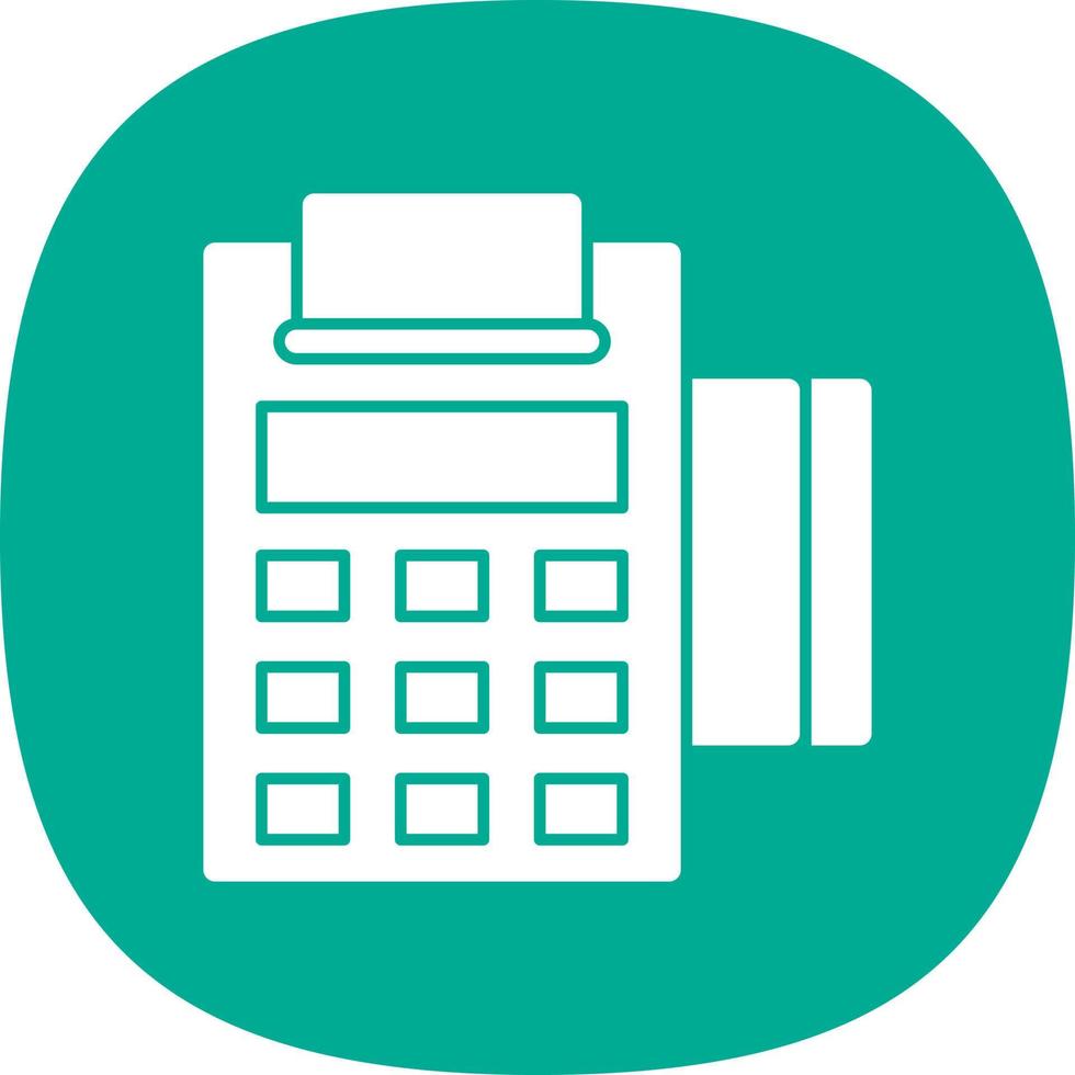 Pos Terminal Vector Icon Design