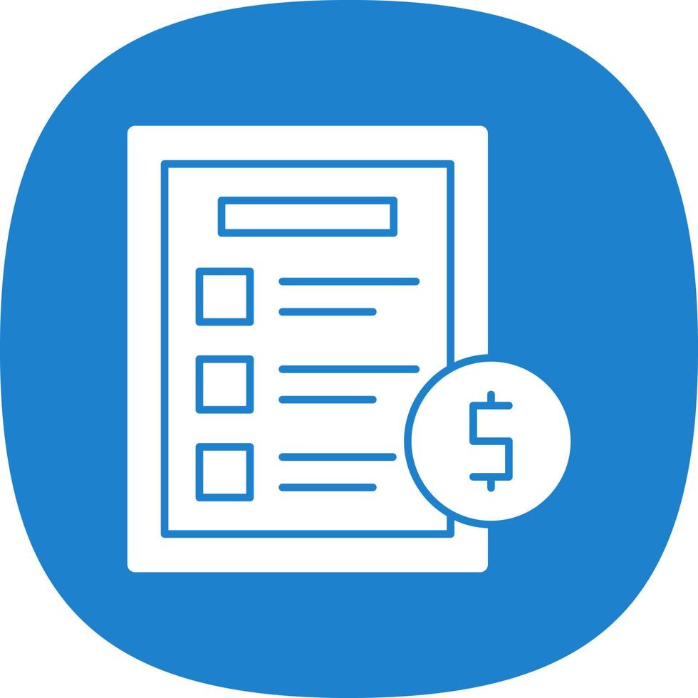 Invoice Vector Icon Design