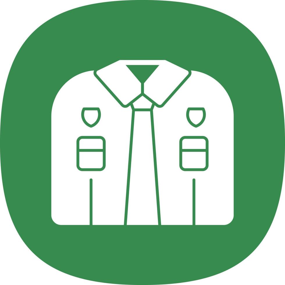 Police Uniform Vector Icon Design