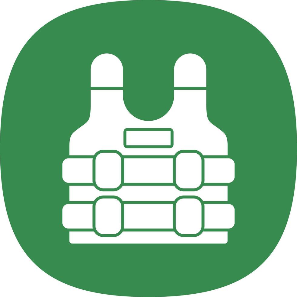Bulletproof Vest Vector Icon Design