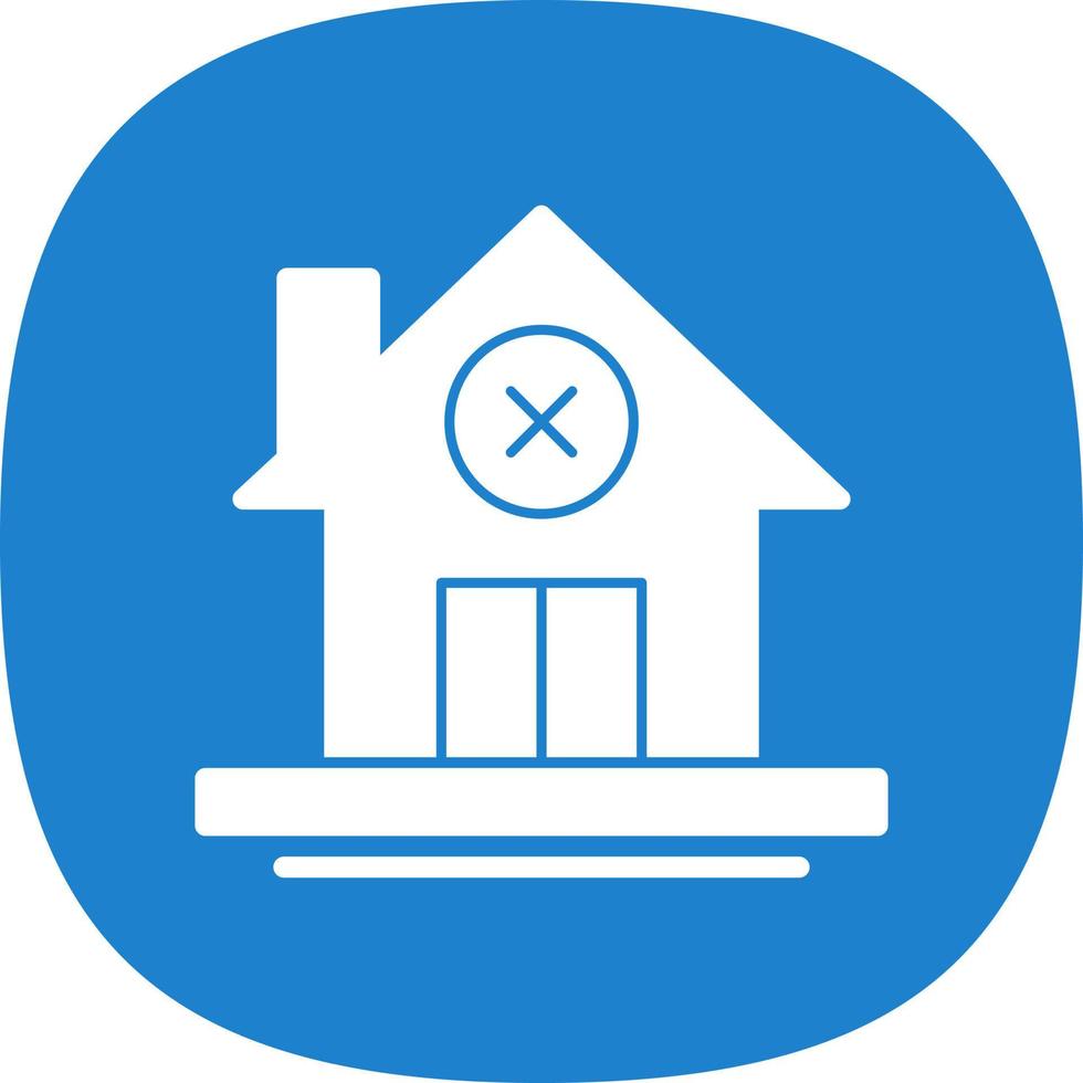 No Home Vector Icon Design
