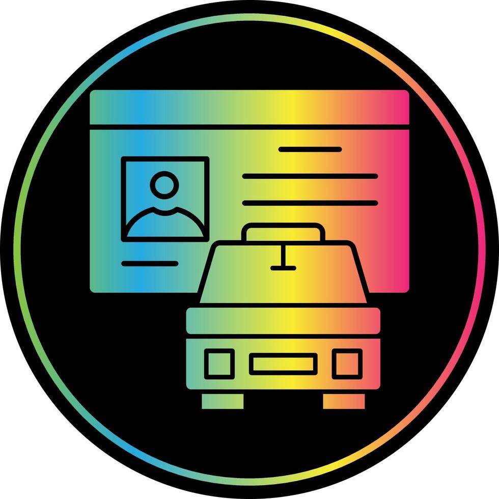 Driver License Vector Icon Design