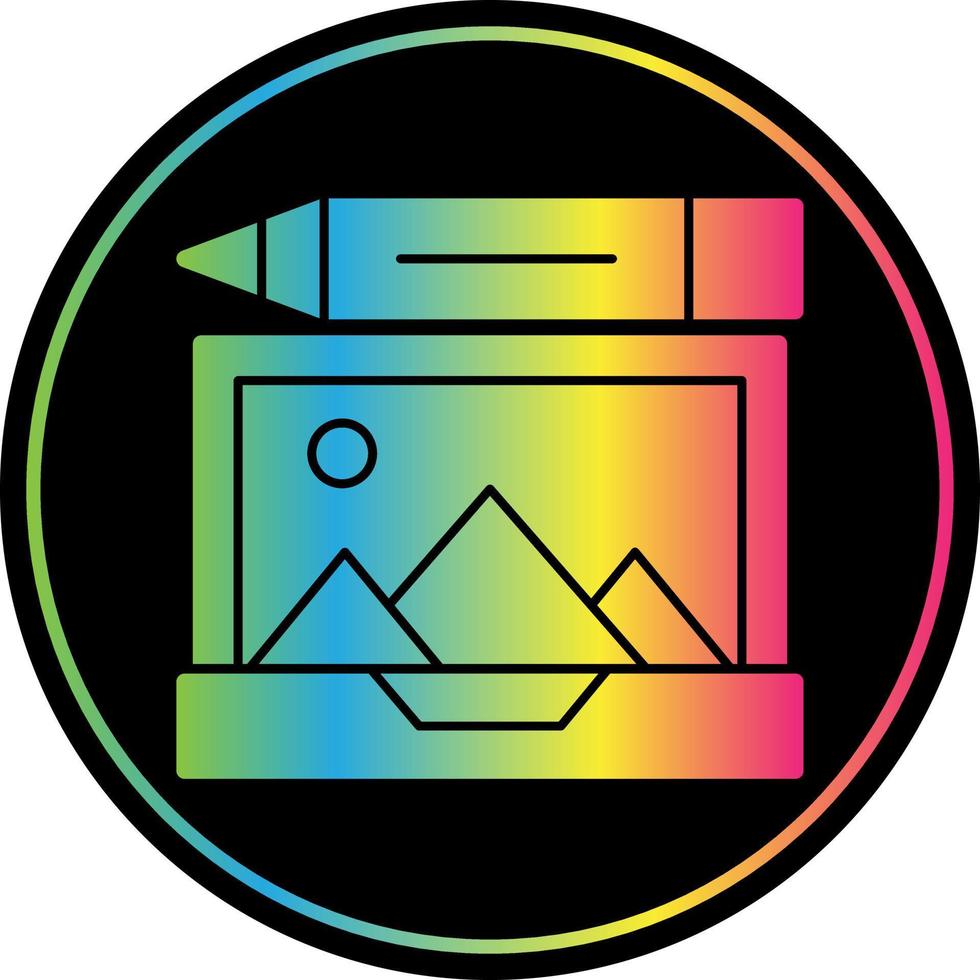 Photo Editing Vector Icon Design