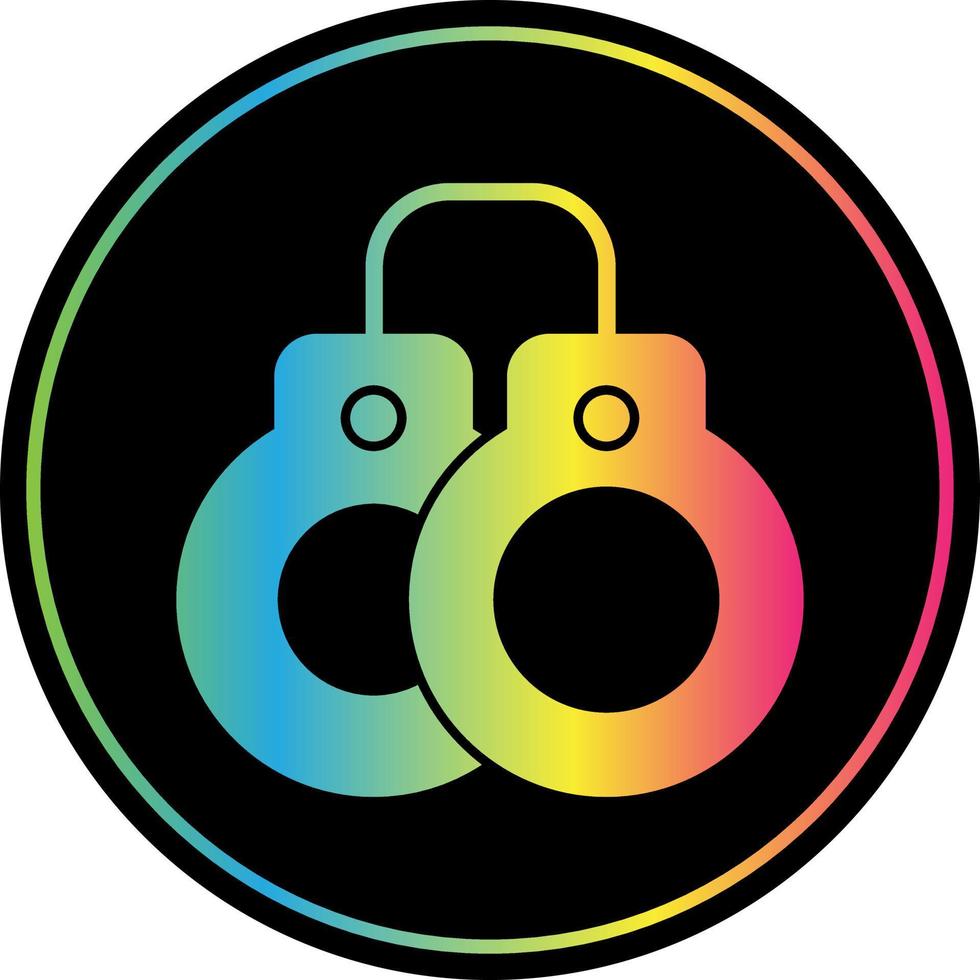 Handcuffs Vector Icon Design