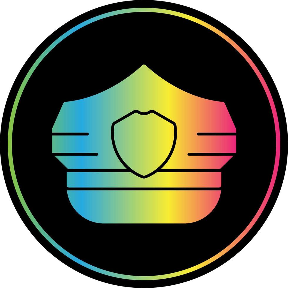Police Hat Vector Icon Design