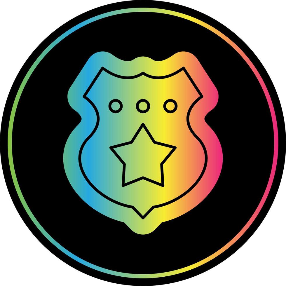 Police Badge Vector Icon Design