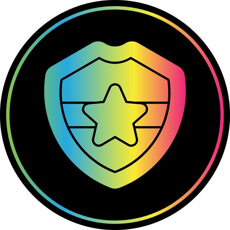Police Badge Vector Icon Design