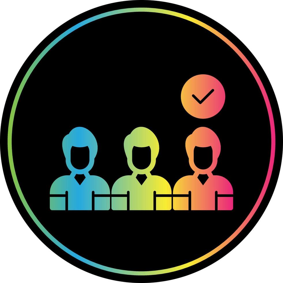 Selection Process Vector Icon Design