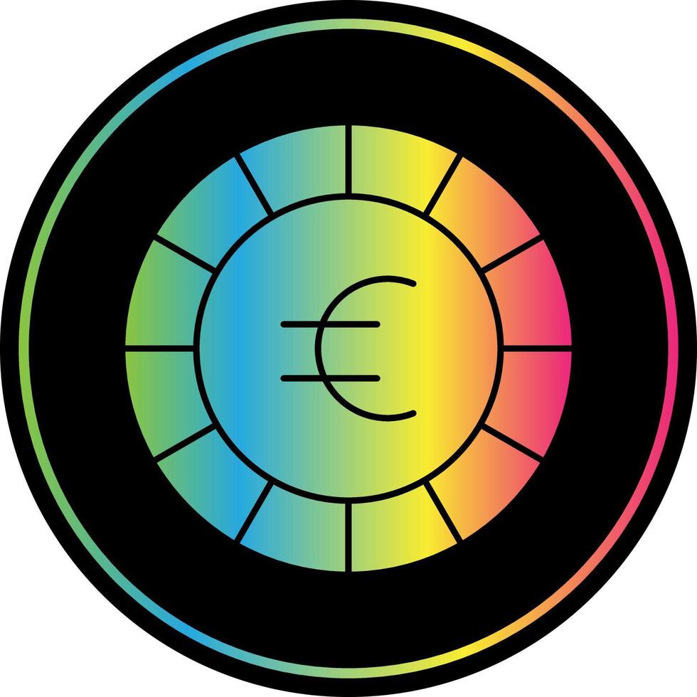 diseño de icono de vector de euro