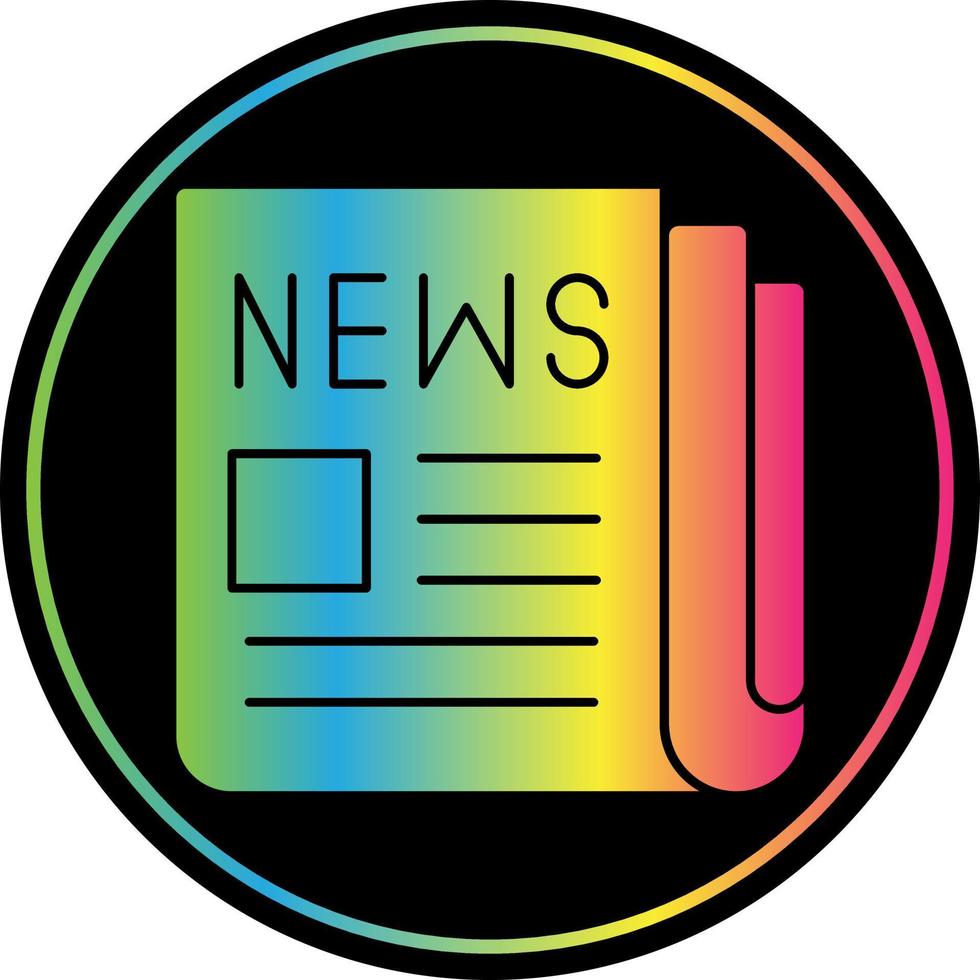 Newspaper Vector Icon Design