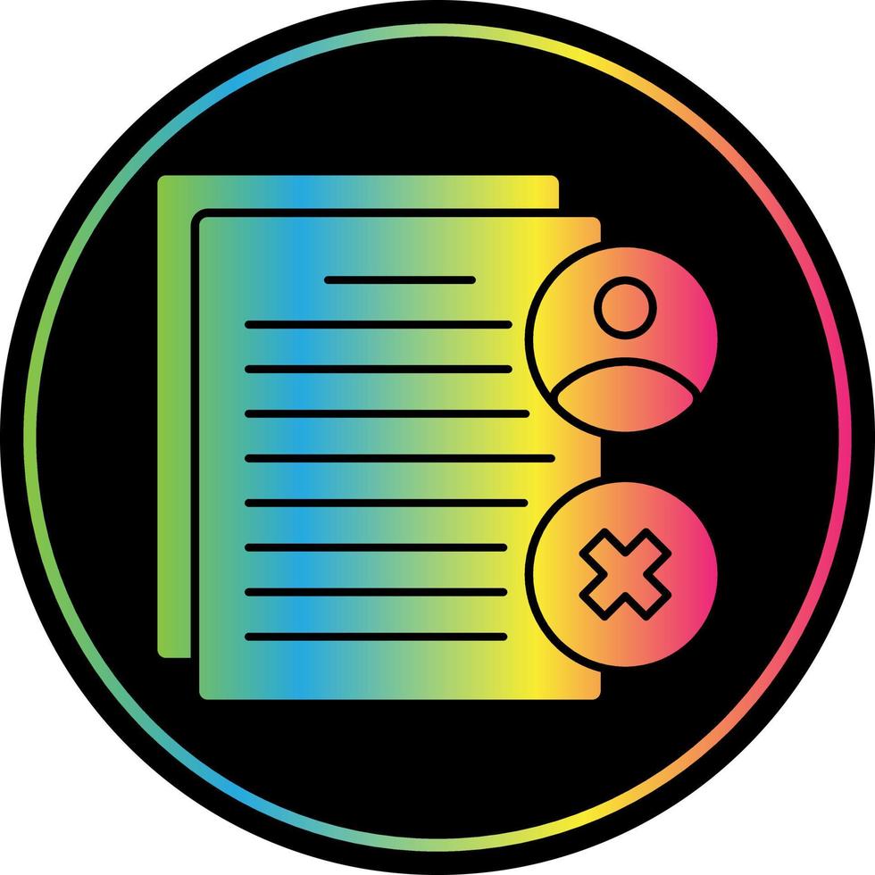 Rejected Vector Icon Design
