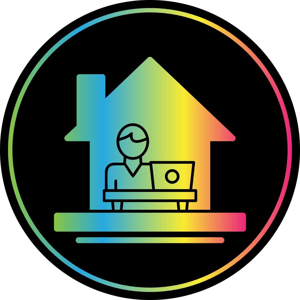 Work From Home Vector Icon Design