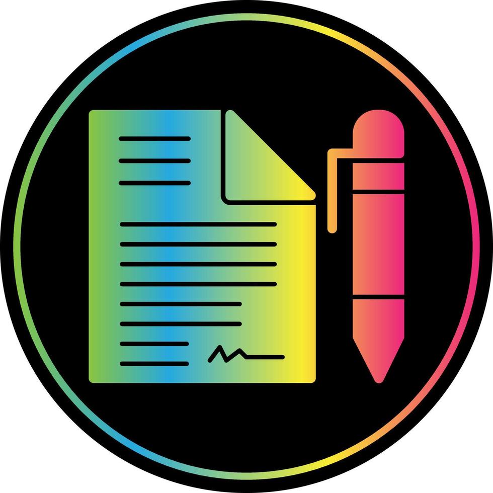 Contract Vector Icon Design