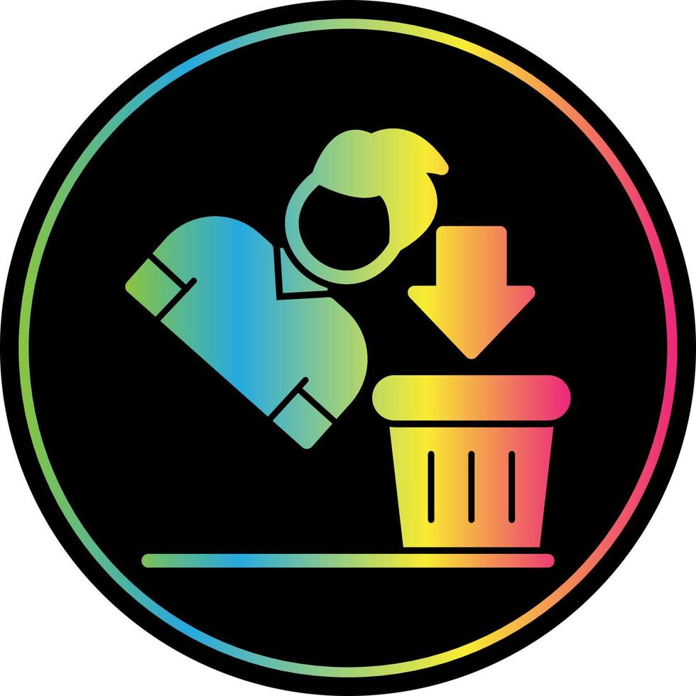 Thrown Away Vector Icon Design