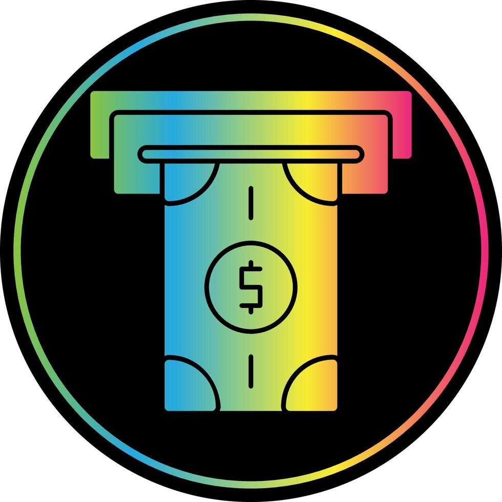 Money Withdrawal Vector Icon Design