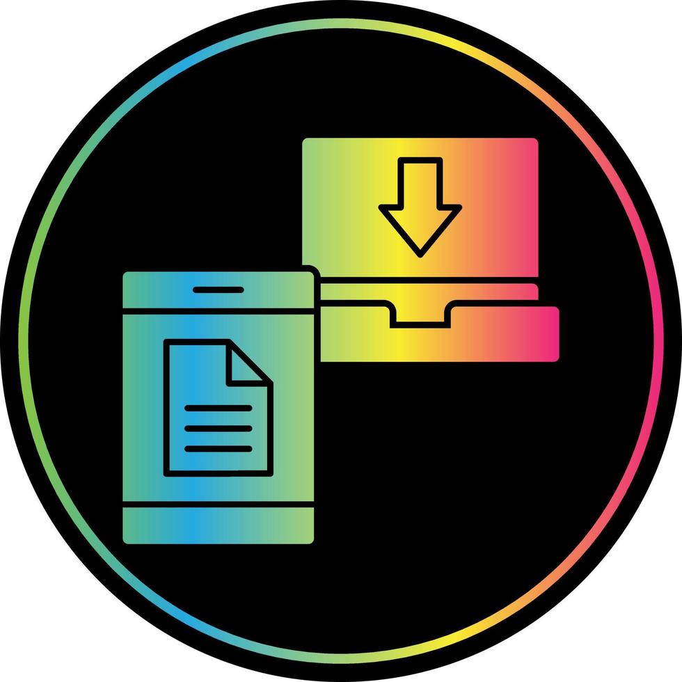 File Transfer Vector Icon Design