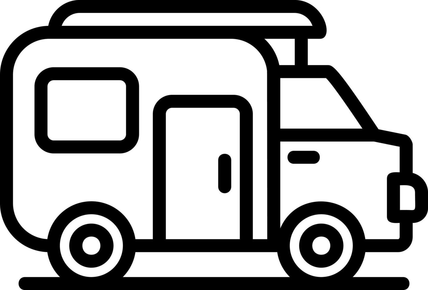 diseño de icono de vector de caravana