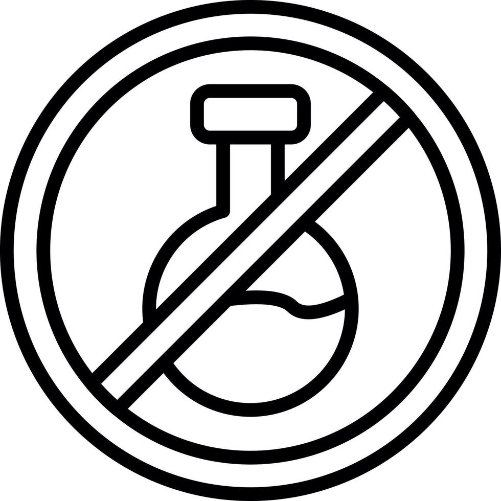 No Chemical Vector Icon Design