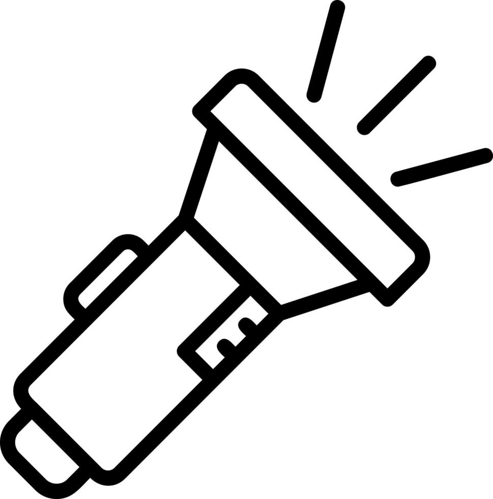 Flashlight Vector Icon Design