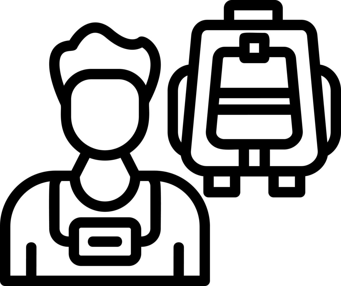 Tourist Vector Icon Design