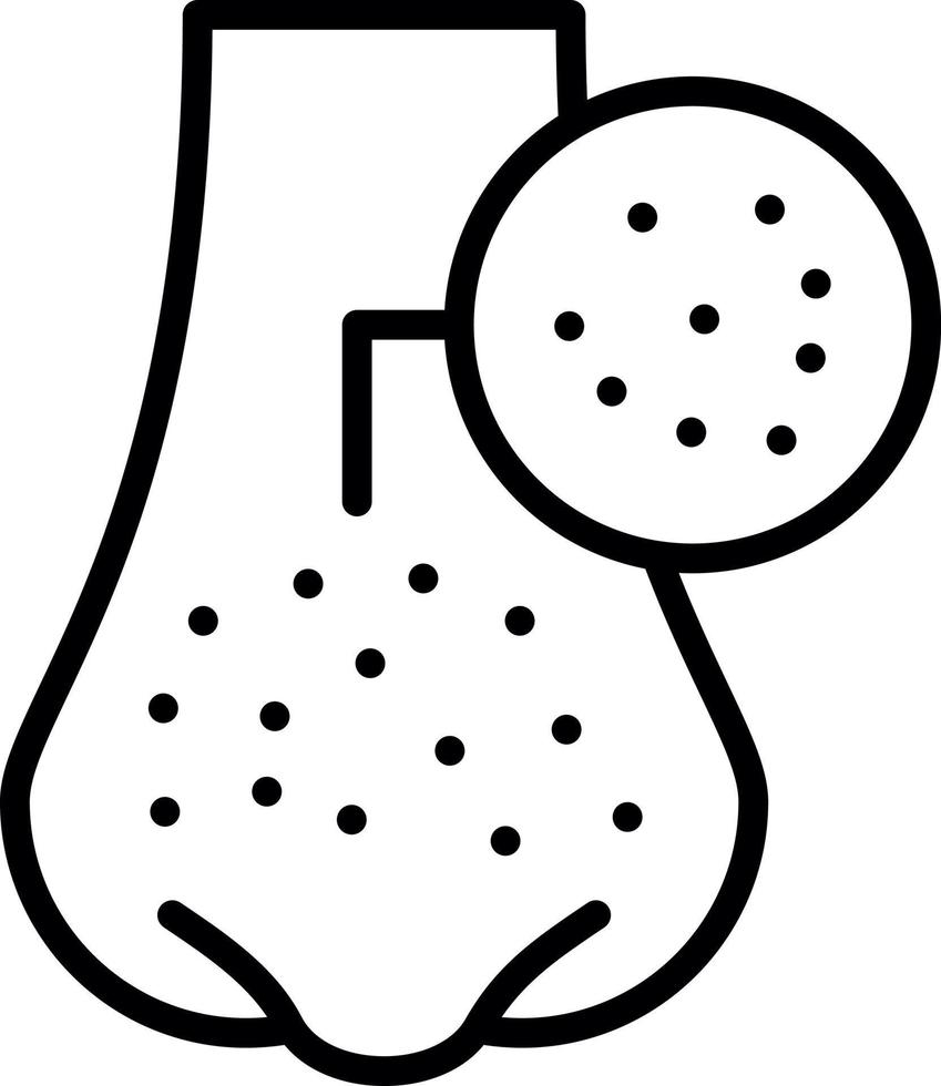 Blackhead Vector Icon Design