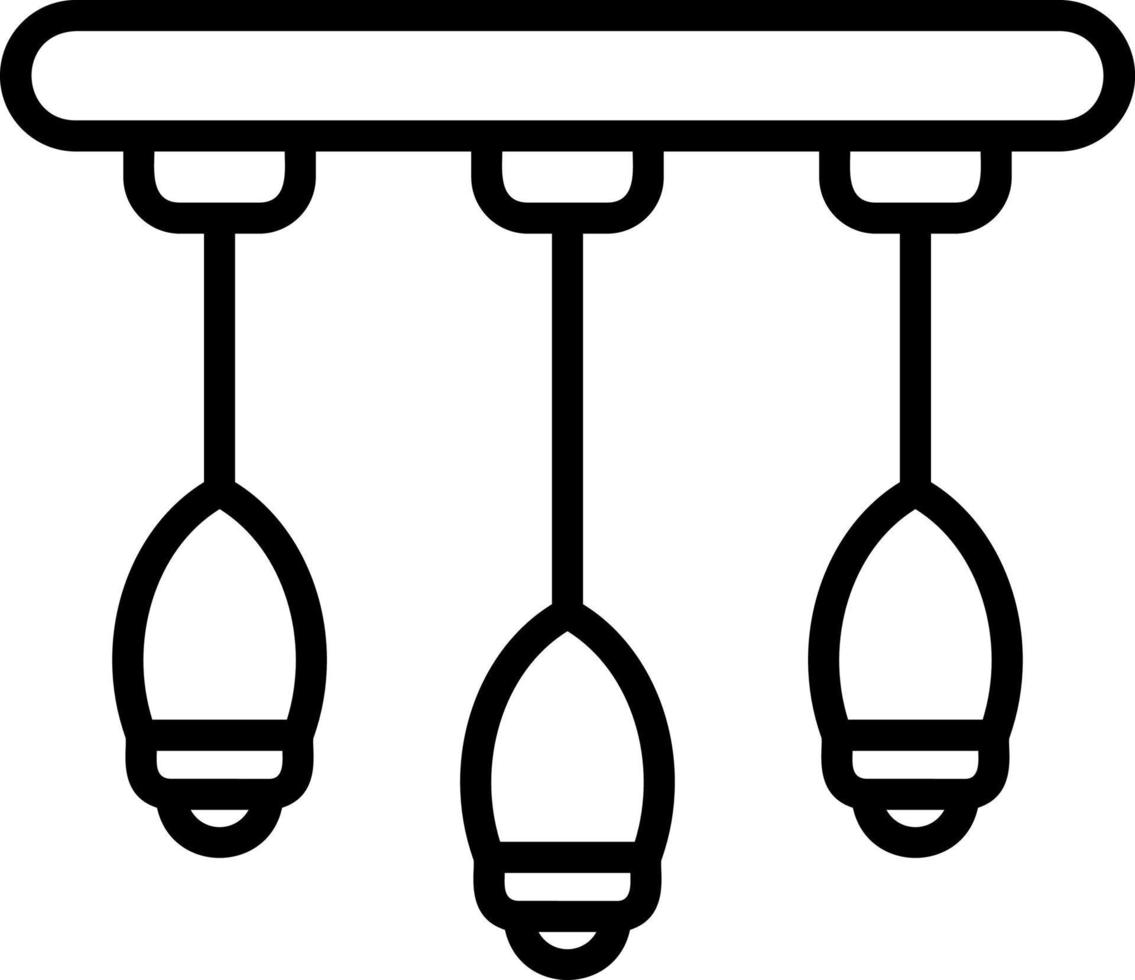 Chandelier Vector Icon Design